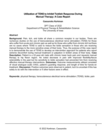 Utilization of TENS to Inhibit Ticklish Response During Manual Therapy: A Case Report