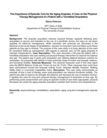 The Importance of Episodic Care for the Aging Amputee: A Case on the Physical Therapy Management of a Patient with a Transtibial Amputation