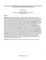 Navigating Neuropsychological Barriers in the Physical Rehabilitation of a Patient with Alcohol-induced Wernicke-Korsakoff Syndrome: A Case Report