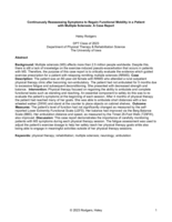 Continuously Reassessing Symptoms to Regain Functional Mobility in a Patient with Multiple Sclerosis: A Case Report