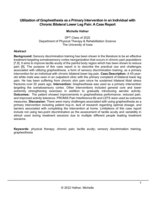 Utilization of Graphesthesia as a Primary Intervention in an Individual with Chronic Bilateral Lower Leg Pain: A Case Report