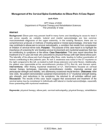 Management of the Cervical Spine Contribution to Elbow Pain: A Case Report