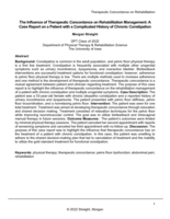 The Influence of Therapeutic Concordance on Rehabilitation Management: A Case Report on a Patient with a Complicated History of Chronic Constipation
