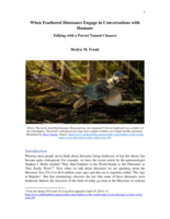 When feathered dinosaurs engage in conversations with humans: talking with a parrot named Chaucer