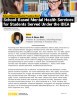 School-Based Mental Health Services for Students Served Under the IDEA
