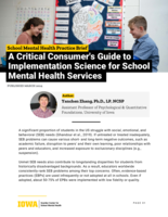 A Critical Consumer's Guide to Implementation Science for School Mental Health Services