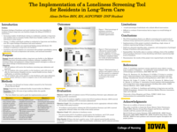 The Implementation of a Loneliness Screening Tool for Residents in Long-Term Care