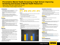 Preventative Mental Health Screening in High School: Improving Screening and Access of Mental Heath Resources