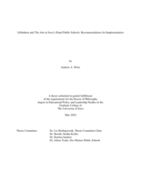 Giftedness and The Arts in Iowa’s Rural Public Schools: Recommendations for Implementation