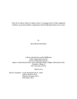 How do we know what we claim is true?: A scoping review of the empirical evidence on postsecondary competency-based education from 2012-2022