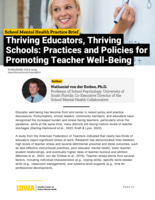 Thriving Educators, Thriving Schools: Practices and Policies for Promoting Teacher Well-being