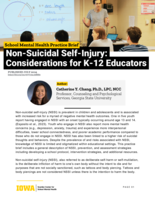 Non-Suicidal Self-Injury: Considerations for K-12 Educators