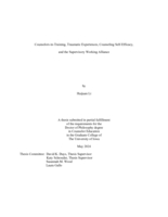 Counselors-in-training, traumatic experiences, counseling self-efficacy, and the supervisory working alliance