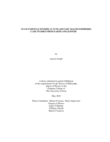 Wave particle interplay in planetary magnetospheres - case studies from Earth and Jupiter