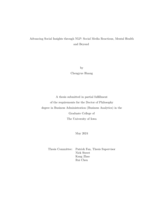 Advancing social insights through NLP: social media reactions, mental health and beyond