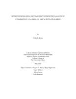 Methods for isolation and phase-space energization analysis of instabilities in collisionless shocks with applications