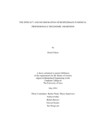 The efficacy and incorporation of biofeedback in medical professionals’ ergonomic awareness