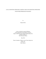 Local monotone operator learning using non-monotone operators for inverse problems in imaging