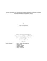 Accurate and efficient dose calculation and treatment planning for the dynamic collimation system for pencil beam scanning proton therapy