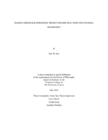 Shared shrinkage horseshoe priors for Dirichlet-Tree Multinomial regression