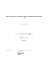 Metabolic regulation of ER redox homeostasis maintains insulin granule formation in pancreatic β-cells