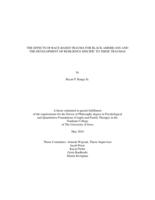The effects of race-based trauma for Black Americans & the development of resilience specific to these traumas