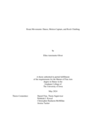 Route movements: dance, motion capture, and rock climbing
