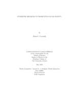 Symmetry breaking in projective gauge gravity