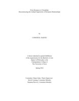 From Romance to Friendship: Deconstructing the Cultural Superiority of Romantic Relationships