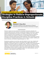 Strategies to Reduce Disproportionate Discipline Practices in Schools