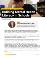 Building Mental Health Literacy in Schools