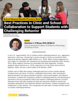 Best Practices in Clinic and School Collaboration to Support Students with Challenging Behavior