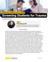Screening Students for Trauma