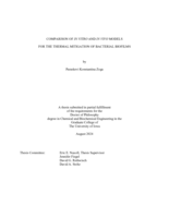 Comparison of in vitro and in vivo models for the thermal mitigation of bacterial biofilms