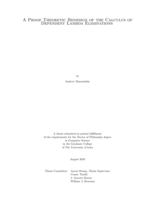 A proof theoretic redesign of the calculus of dependent Lambda eliminations