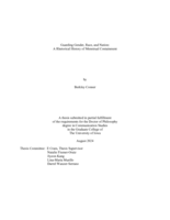 Guarding gender, race, and nation: a rhetorical history of menstrual containment