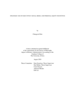 Strategic use of executives’ social media and personal equity incentives
