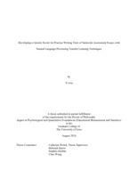 Developing a generic scorer for practice writing tests of statewide assessment essays with natural language processing transfer learning techniques