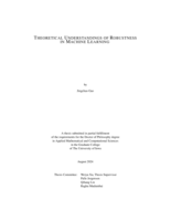 Theoretical understandings of robustness in machine learning