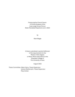 Producing the choral canon: a critical analysis of the Iowa large group chorus state-mandated repertoire list in 2024