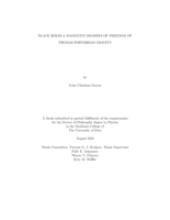 Black holes & radiative degrees of freedom of Thomas-Whitehead Gravity