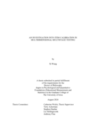 An investigation into item calibration in multidimensional multistage testing