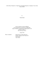 A role theory perspective of supervisors’ diverging responses to employee voice about mental health