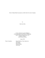 Driver’s mental model assessment on ADAS after over-the-air updates