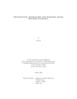 Optimization approaches for fairness-aware machine learning