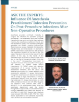 ASK THE EXPERTS: Influence Of Anesthesia Practitioners' Infection Prevention on Post-Procedure Infections after Non-Operative Procedures