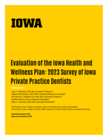 Evaluation of the Iowa Health and Wellness Plan: 2023 Survey of Iowa Private Practice Dentists