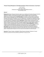 Physical Therapy Management of Adult Male with Becker’s Muscular Dystrophy: A Case Report