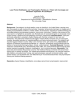 Laser Pointer Stabilization and Proprioception Training in a Patient with Cervicalgia and Movement Impairment: A Case Report