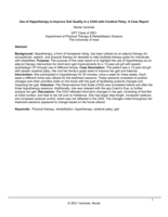 Use of Hippotherapy to Improve Gait Quality in a Child with Cerebral Palsy: A Case Report